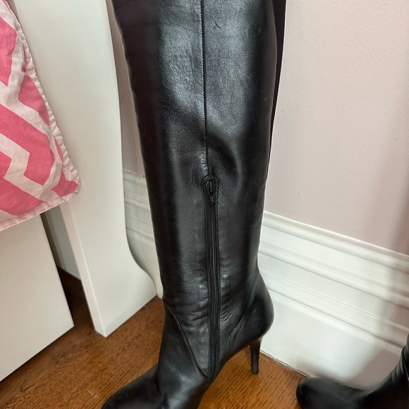 Stuart Weitzman side zipper high heel boots - Picture 6 of 16